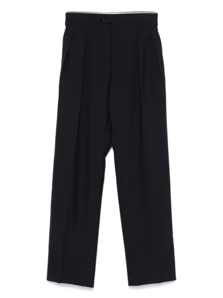 Pantaloni Fursac de lână albastru