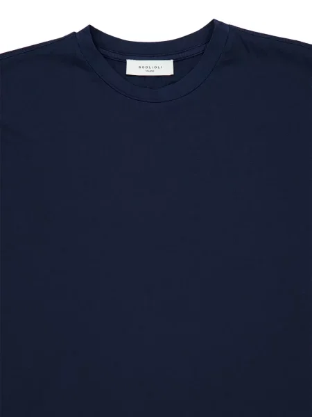 Scurt tricou Boglioli cu decolteu rotund albastru