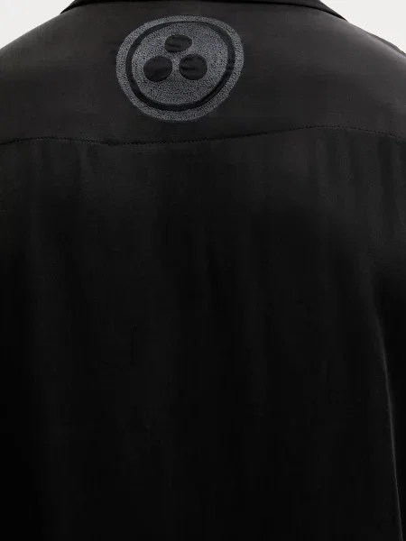 Сорочка Maharishi Peace Dove Embroidered Shirt regular класичний комір чорний