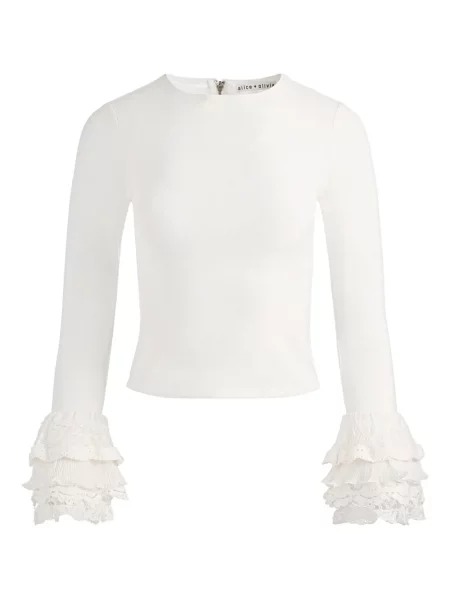Top Alice + Olivia alb
