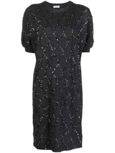 Rochie Brunello Cucinelli cu paiete gri