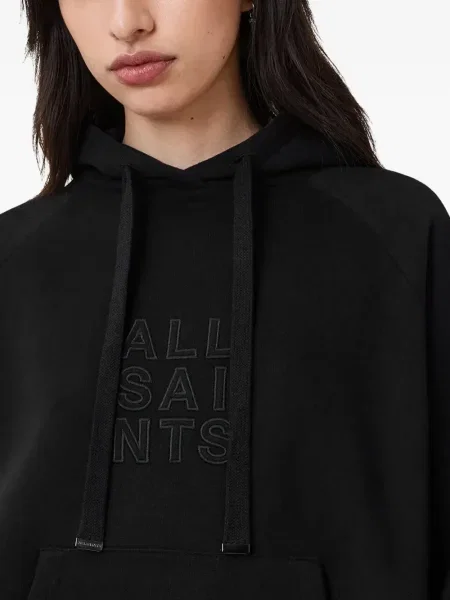 Hanorac cu glugă Allsaints negru