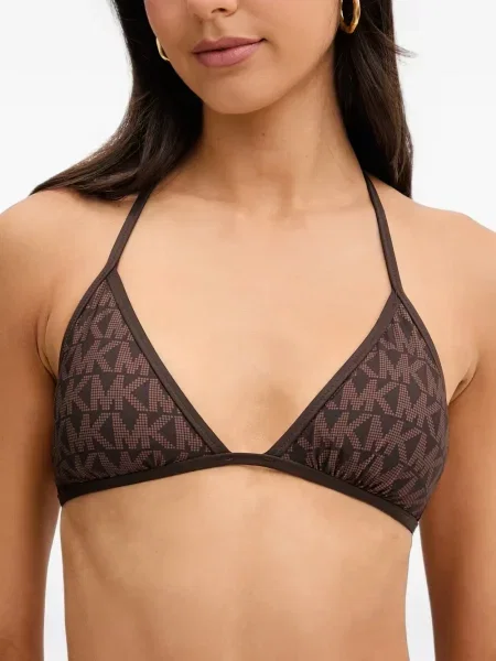 Reversibil costum de baie Michael Michael Kors cu autograf evazat negru