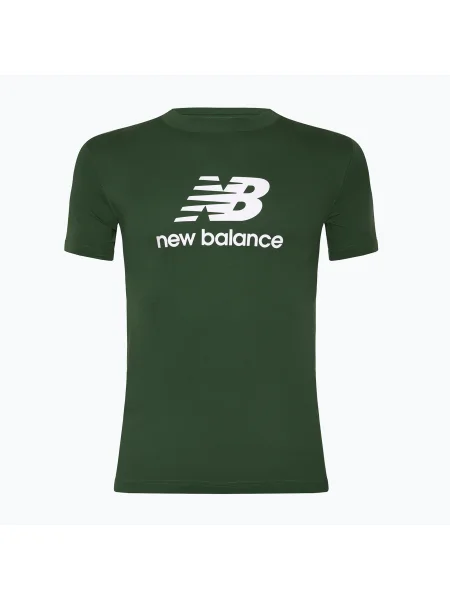 Pánske tričko New Balance Stacked Logo night watch green zelená