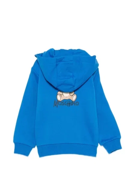 Bluza z kapturem dziecięca Moschino niebieska