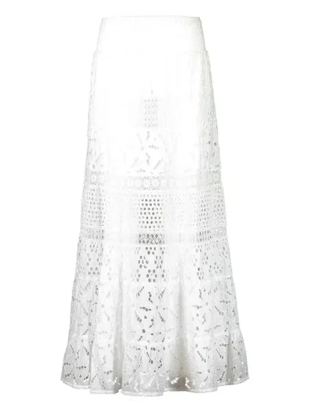 Fusta maxi Temptation Positano alb