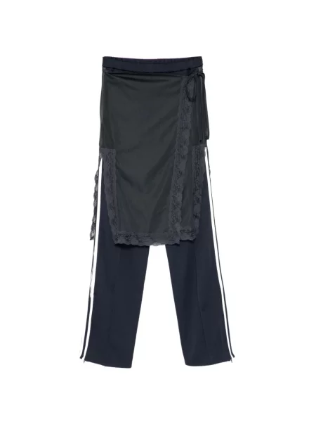 Панталон Pushbutton с дантела синьо