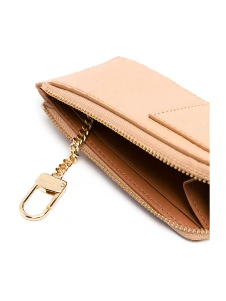 Portfel Marc Jacobs skórzany beżowy