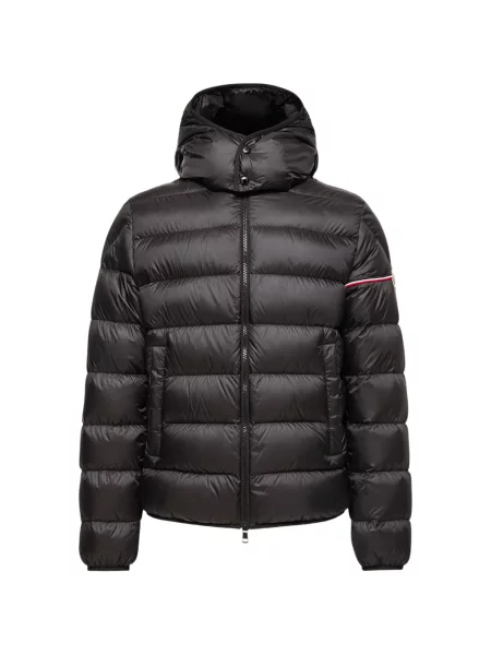 Geacă Moncler cu glugă negru