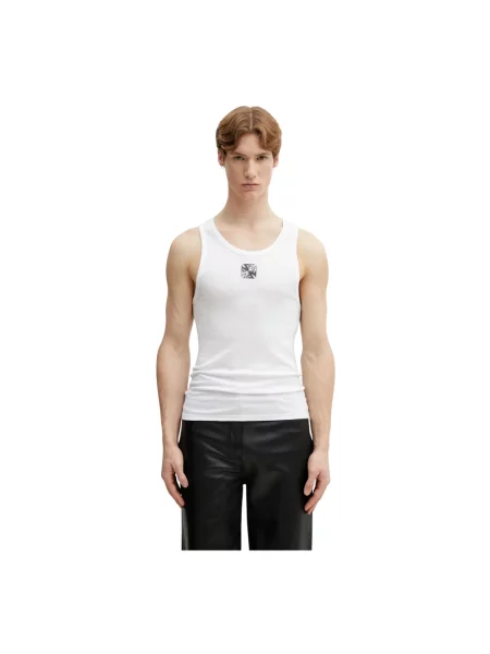 VETEMENTS t-shirt Biker Cross Logo biała