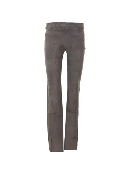 Pantaloni Arma din piele de căprioară gri