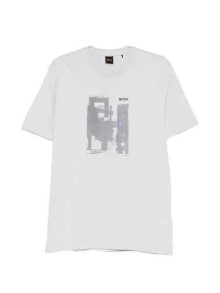 Tricou Boss cu imagine gri