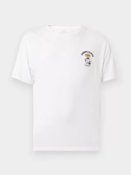 Volcom Tricou CORPO CLASS galben / verde mentă / negru alb