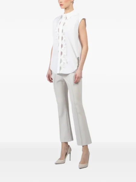 Cămașă Dorothee Schumacher din dantelă alb