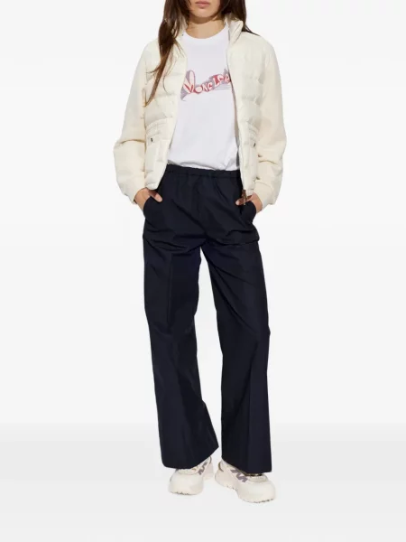 Tricou Moncler cu imagine alb