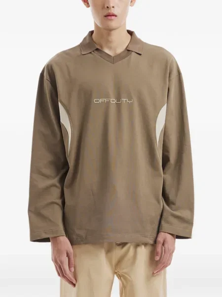 Tricou Off Duty lung maro