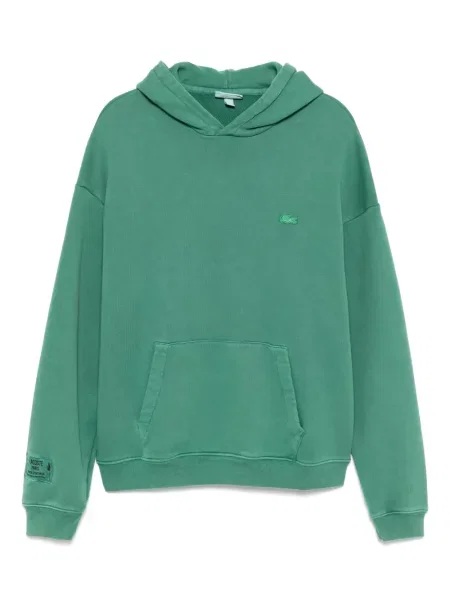 Hanorac cu glugă Lacoste verde