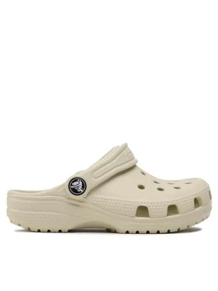 Детские шлепанцы Crocs бежевые