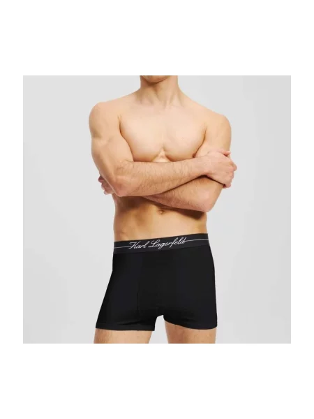 Pánske boxerky KARL LAGERFELD Hotel Karl Lyocell Trunk 3 páry black čierna