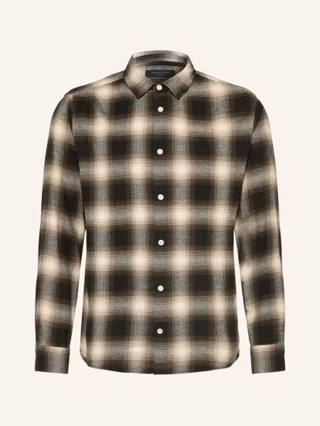 Allsaints Flanelová Košile Baseline Relaxed Fit černá