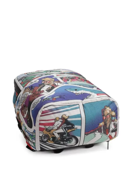 Rucsac Sprayground retro alb