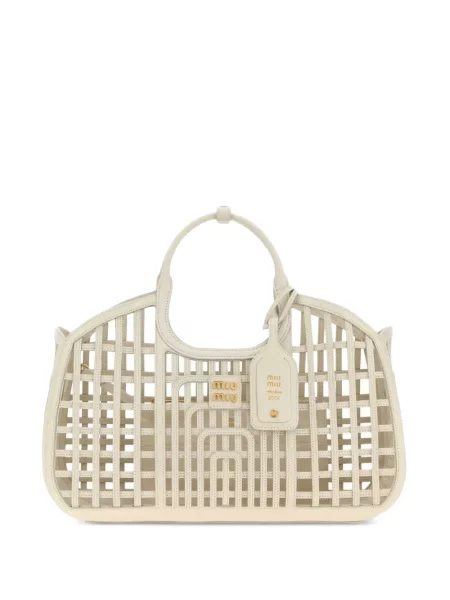 Geantă shopper Miu Miu din piele
