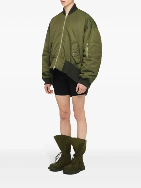 Geacă bomber Jw Anderson cu talie înaltă verde