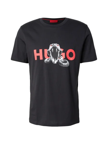 HUGO Tricou Deyladec negru