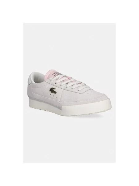 Sneakersy Lacoste zamszowe szare