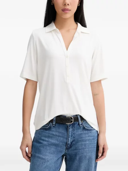 Scurt tricou polo Marc O'polo alb