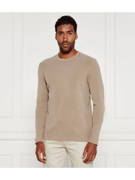 Hosszú ujjú póló Joop! Jeans bézs