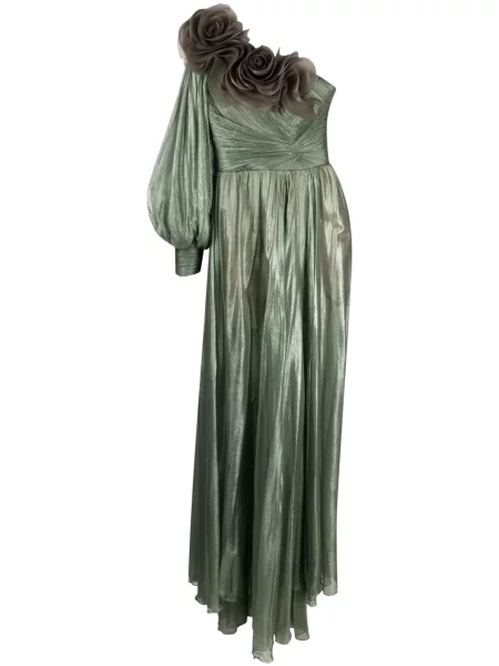 Rochie maxi Iris Serban de costum verde