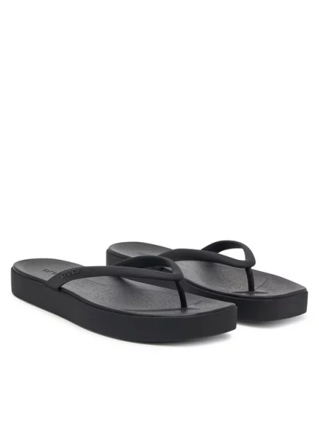 Crocs Japonki Miami Square Flatform Flip czarny