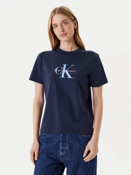 Calvin Klein Jeans Marškinėliai Hero Classic Tamsiai Regular Fit mėlyna
