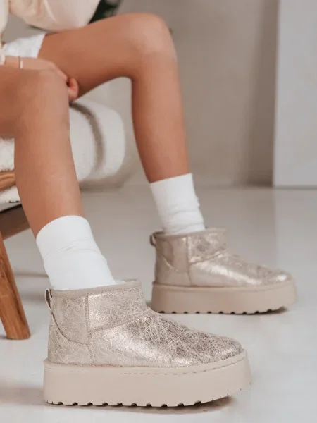 Cizme de zăpadă Dstreet auriu