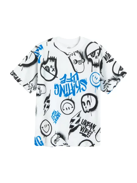 COOL CLUB by SMYK Tricou albastru / negru alb