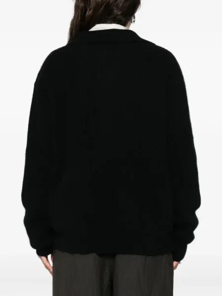 Polo Uma Wang tricotate negru