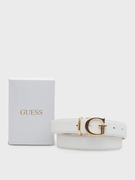 Ремень Guess белый