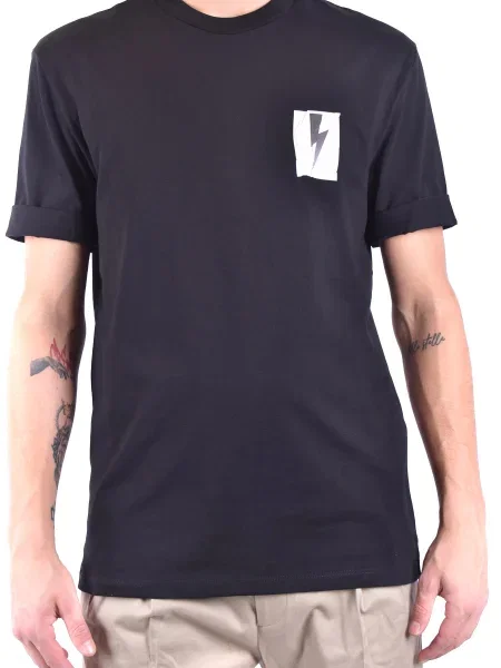 Majica Neil Barrett s potiskom črna