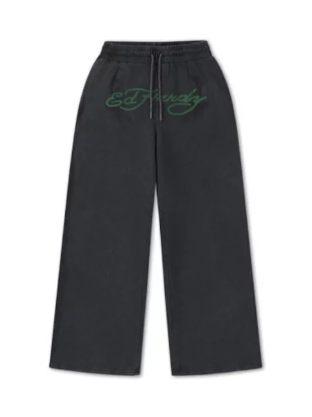 Ed Hardy Pantaloni metalic / verde gri