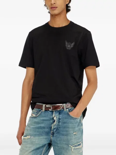 Tricou Diesel cu autograf negru