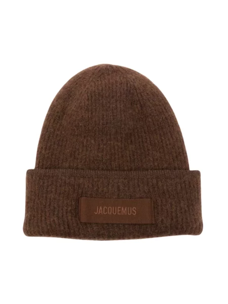 Czapka Jacquemus z logo brązowa