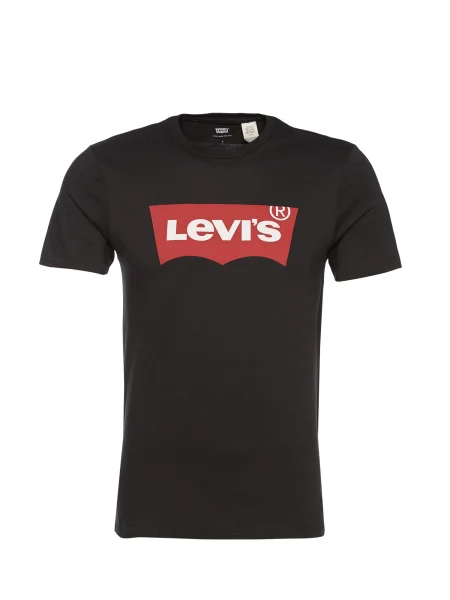 LEVI'S Marškinėliai GRAPHIC SET-IN NECK BLACKS raudona juoda