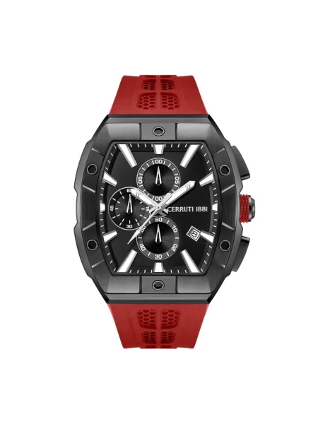 CERRUTI Analogové hodinky Chronograph Macerata' červená