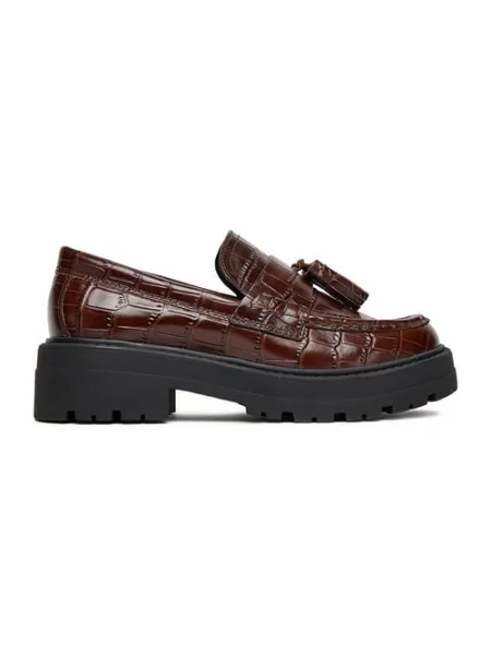 Loafersy brązowe