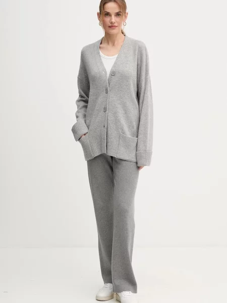 Штани Joop! широкі висока посадка сірий