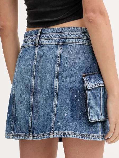 Мини ножны джинсовая юбка Guess Originals