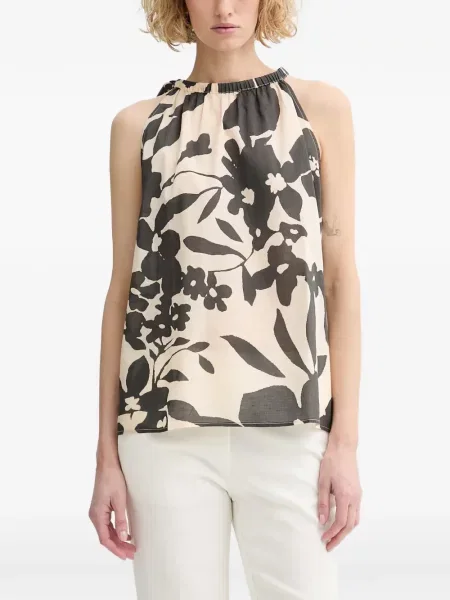 Top Marc O'polo cu model floral cu imagine cu gât halter