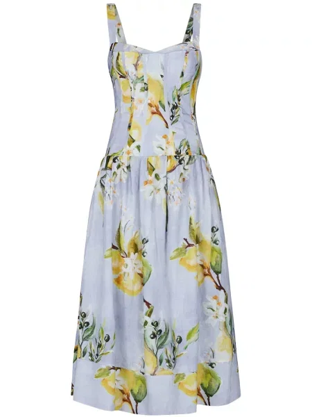 Rochie midi Nicholas albastru