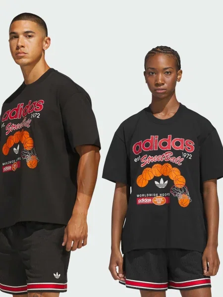 Жіноча Футболка adidas комбінований верх чорний